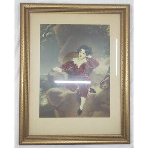 The Red Boy" Framed Print, Sir Thomas Lawrence, Vintage Master Lambton Portrait